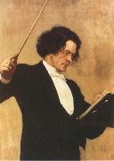 Ilya Repin Portrait of Anton Rubinstein oil painting artist